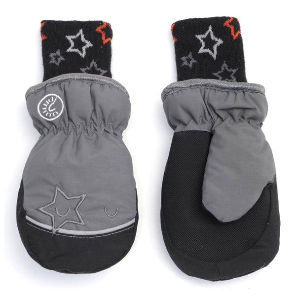 Calikids Baby Winter Waterproof Mittens - Charcoal (12-24 Months)
