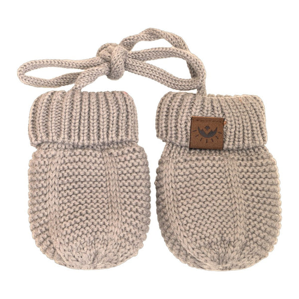 Calikids Cotton Knit Baby Mittens - Cashmere (0-9 Months)
