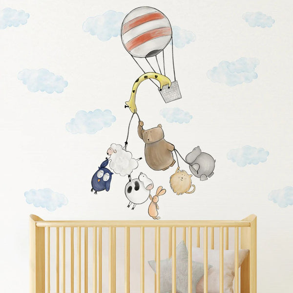 Peppy Lu Nursery Wall Decals Set - Party in the Sky (Large)