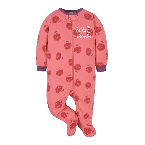 Gerber Childrenswear Sleep N' Play Sleeper - Apple Bouquets (Newborn, 5-8 lbs)