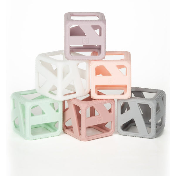 Malakrey Kids Stack N Chew Mini Cubes Teething Toy - Pastel