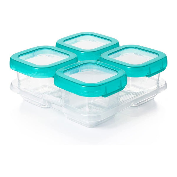 OXO Tot 4-Pack Baby Food Storage Blocks - Teal (6oz)