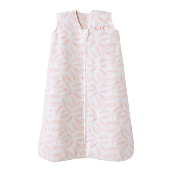 Halo Micro Fleece Sleepsack Wearable Blanket 1.0ToG - Pink Leaves (Small, 10-18 lbs)