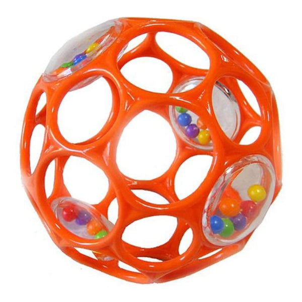 Oball 4 inch Rattle Ball - Orange