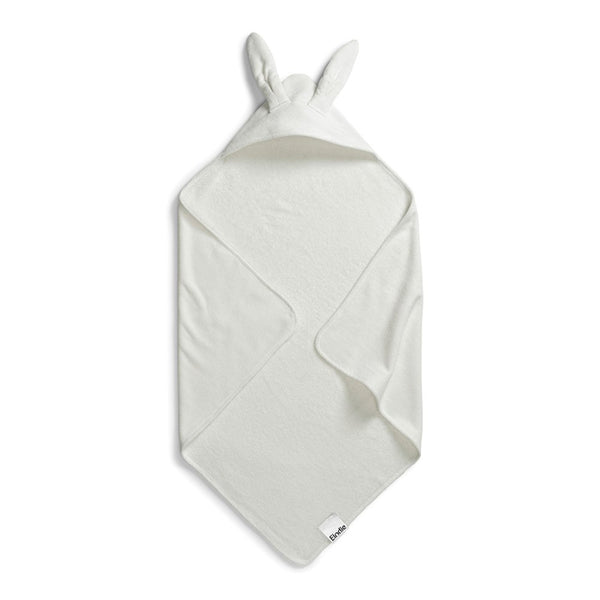 Elodie Hooded Towel - Vanilla White Bunny