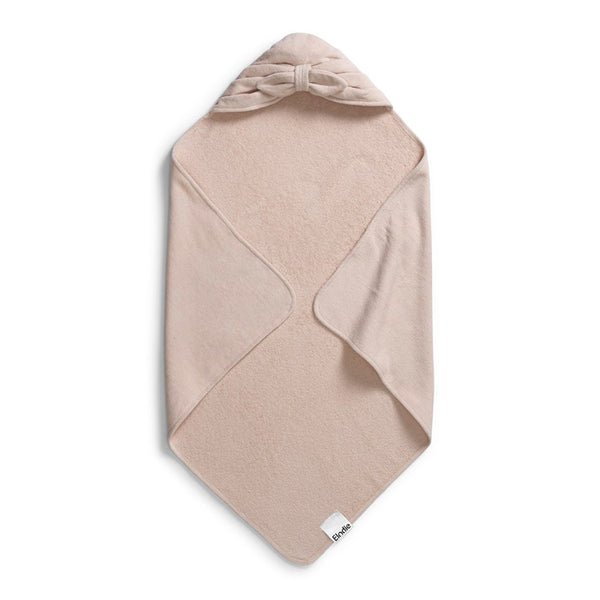Elodie Hooded Towel - Powder Pink Bow