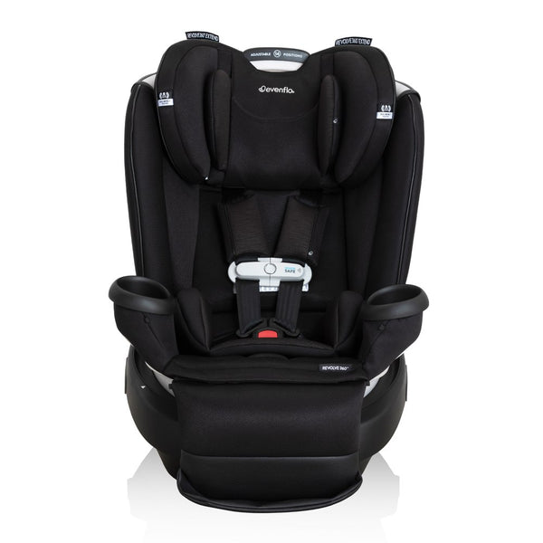 Evenflo GOLD Revolve360 Extend All-in-one Rotational Car Seat with SensorSafe - Onyx Black