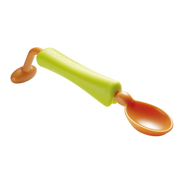 Beaba 360 Rotating Handle Training Spoon - Orange/Green