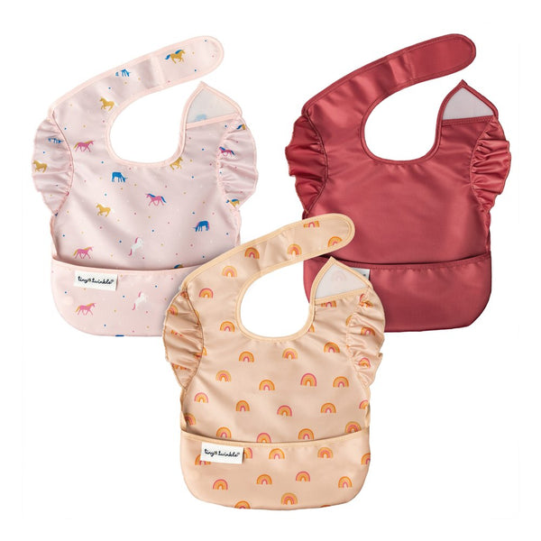 Tiny Twinkle 3-Pack Mess-Proof Easy Bibs Set