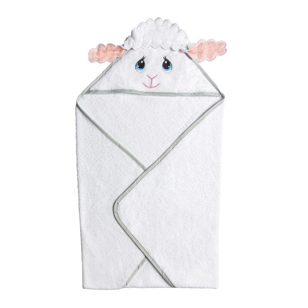 Precious Moments Cotton Hooded Towel - Lamb