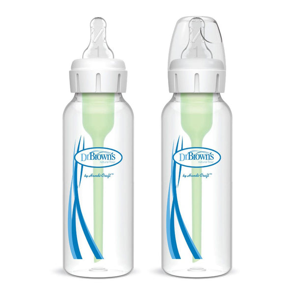 Dr. Brown's 2-Pack Natural Flow Anti-Colic Options+ Narrow Baby Bottles Set - 8 oz