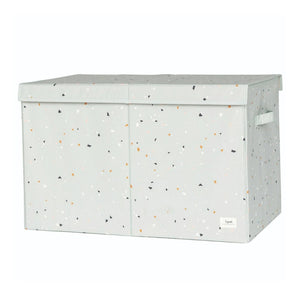 3 Sprouts Recycled Fabric Folding Storage Chest Green Terazzo