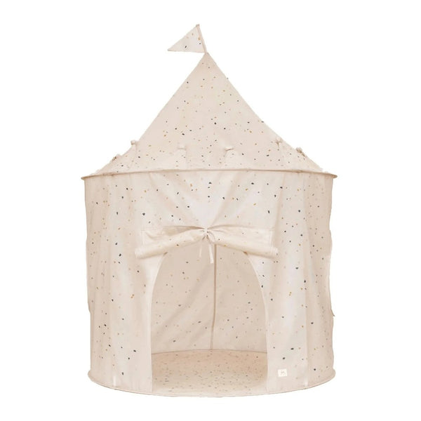 3 Sprouts Recycled Fabric Play Tent - Beige Terazzo