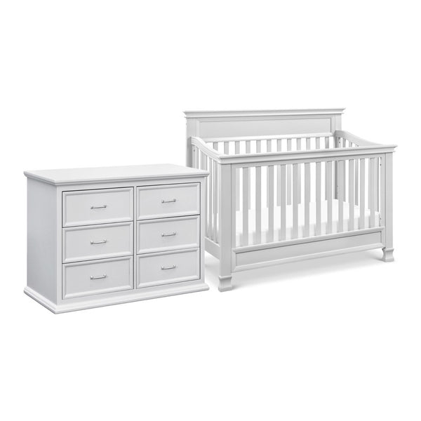 Namesake 2-Piece Foothill Crib and 6-Drawer Dresser Set - Cloud Grey