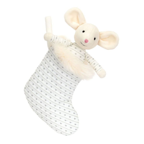 Jellycat Shimmer Stocking Plush Toy - Mouse (Small, 8 inch)