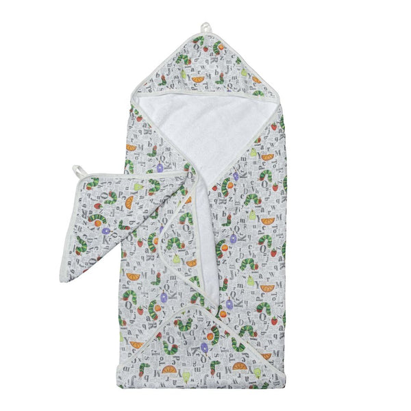 LouLou Lollipop Eric Carle Collection Hooded Towel Set - Alphabet