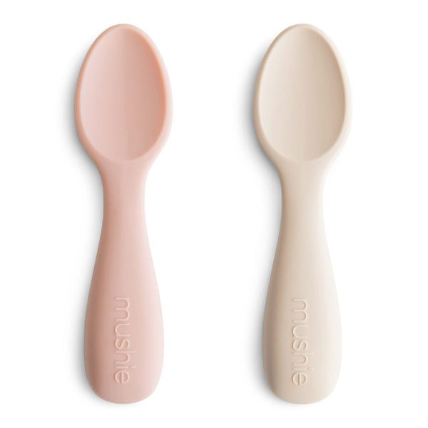 Mushie 2-Pack Silicone Toddler Starter Spoons