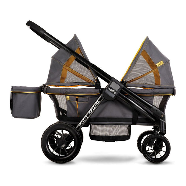 Evenflo Pivot Xplore All-Terrain Stroller Wagon - Adventurer Gray
