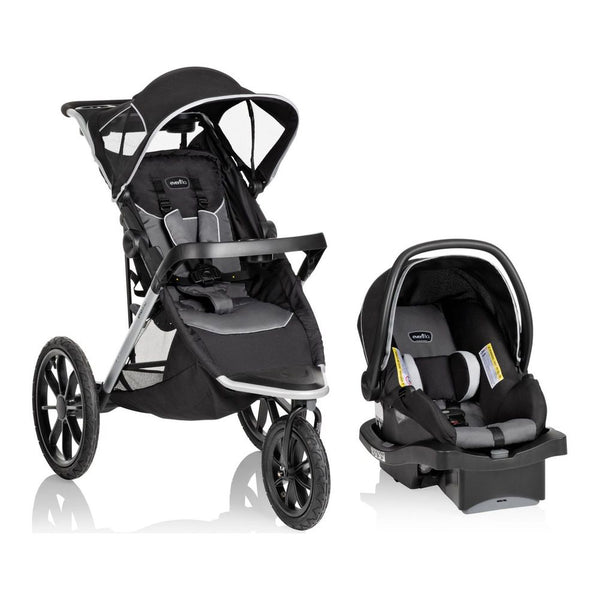 Evenflo Victory Plus Jogging Travel System with LiteMax Infant Car Seat - Gray Scale
