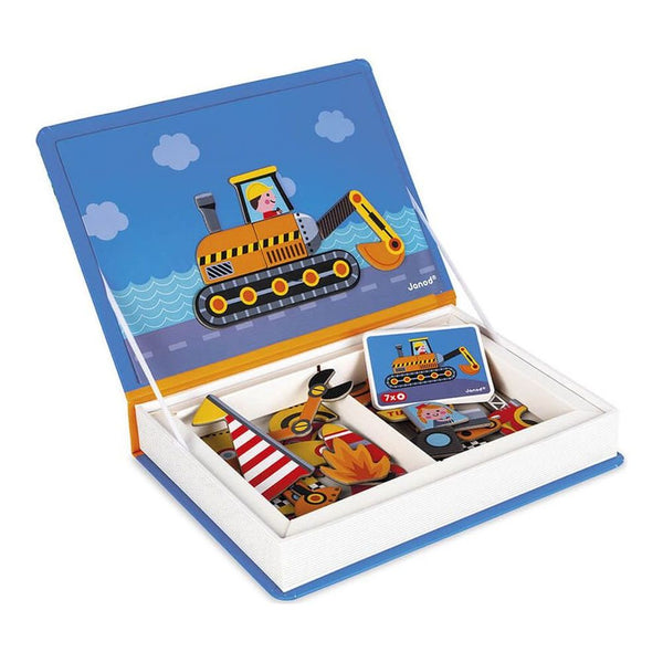 Janod Magneti'Book Magnetic Toy Set - Racers