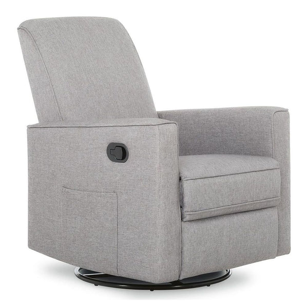 Evolur Monroe Glider, Recliner with Swivel Base - Luxe Grey