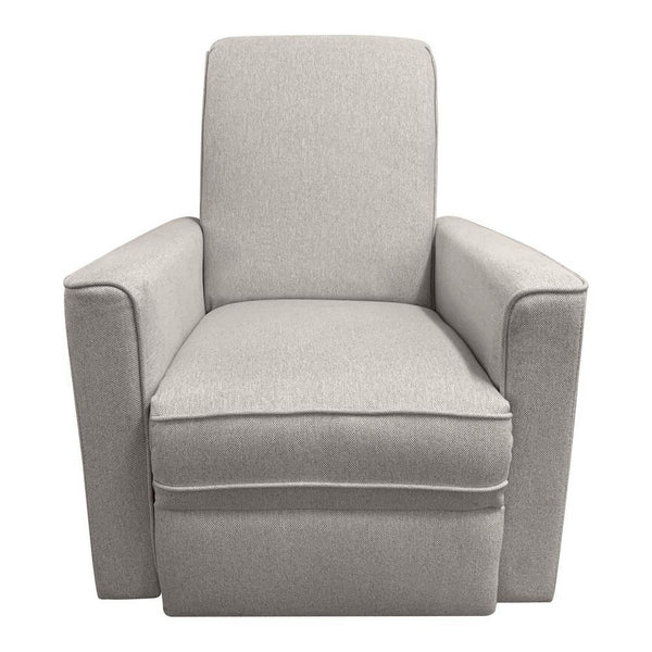 Evolur Monroe Glider with Swivel Base and Power Recline - Light Taupe
