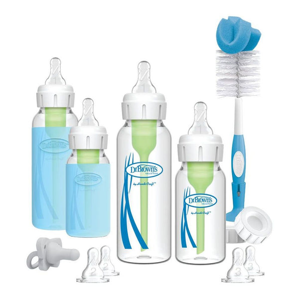 Dr. Brown’s Natural Flow Anti-Colic Options+ Narrow Glass Bottle Starter Set