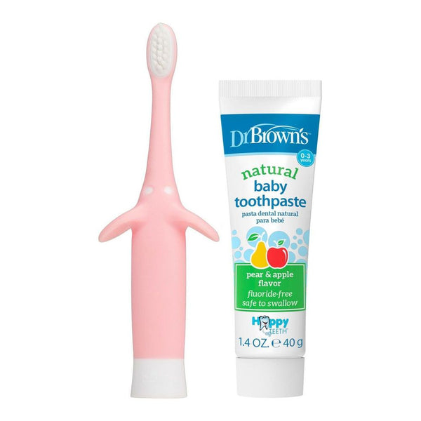 Dr. Brown's Infant-Toddler Toothbrush and Toothpaste Set
