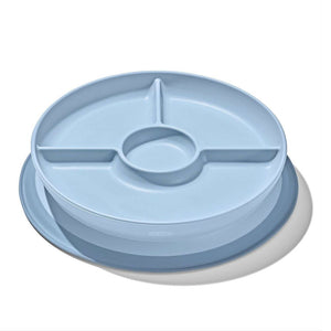 OXO Tot Stick & Stay Suction Divided Plate Dusk