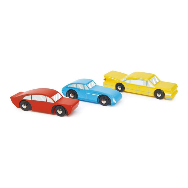 Tender Leaf Retro Cars Wooden Toys Set