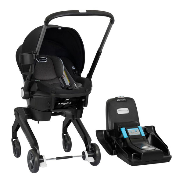 Evenflo Shyft DualRide Infant Car Seat and Car Seat Carrier Combo with SensorSafe - Beaufort (86895) (Open Box)