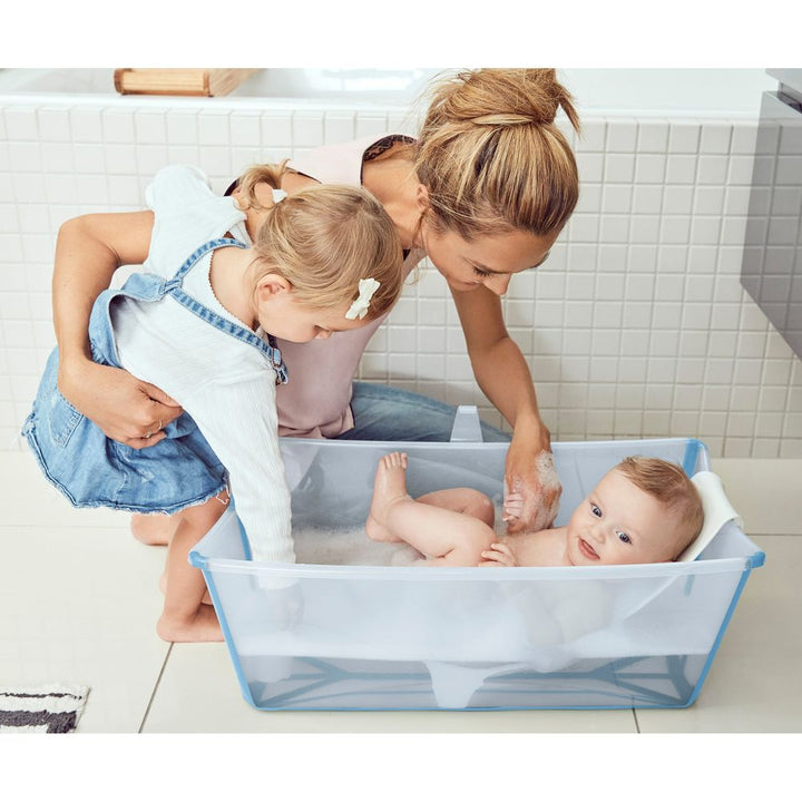 stokke flexi bath xl size Stokke Flexi Bath Bundle with Heat-Sensitive Plug and Flexi Bath Newborn Support – Dear-Born Baby