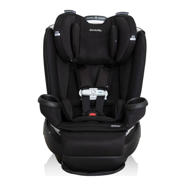 Evenflo GOLD Revolve360 Extend All-in-one Rotational Car Seat with SensorSafe - Onyx Black (87288) (Open Box)