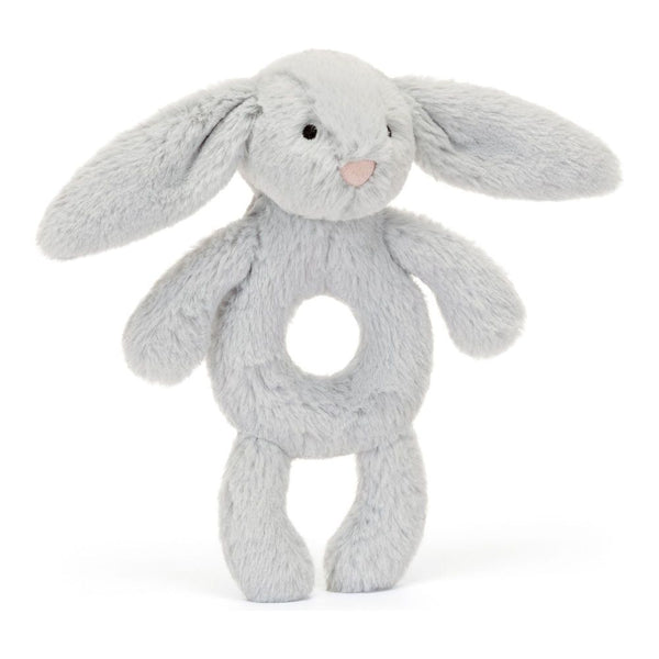 Jellycat Bashful Ring Rattle - Grey Bunny