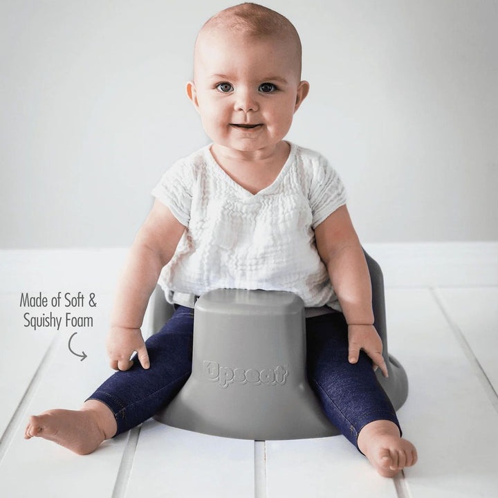 Upseat Baby Floor and Booster Seat with Tray Grey – Dear-Born Baby