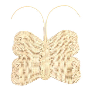 Lil North Rattan Wall Decor Butterfly