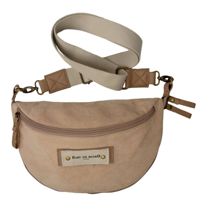 Baby on Board Paris Armelle Banana Cross-Body Bag Naturel