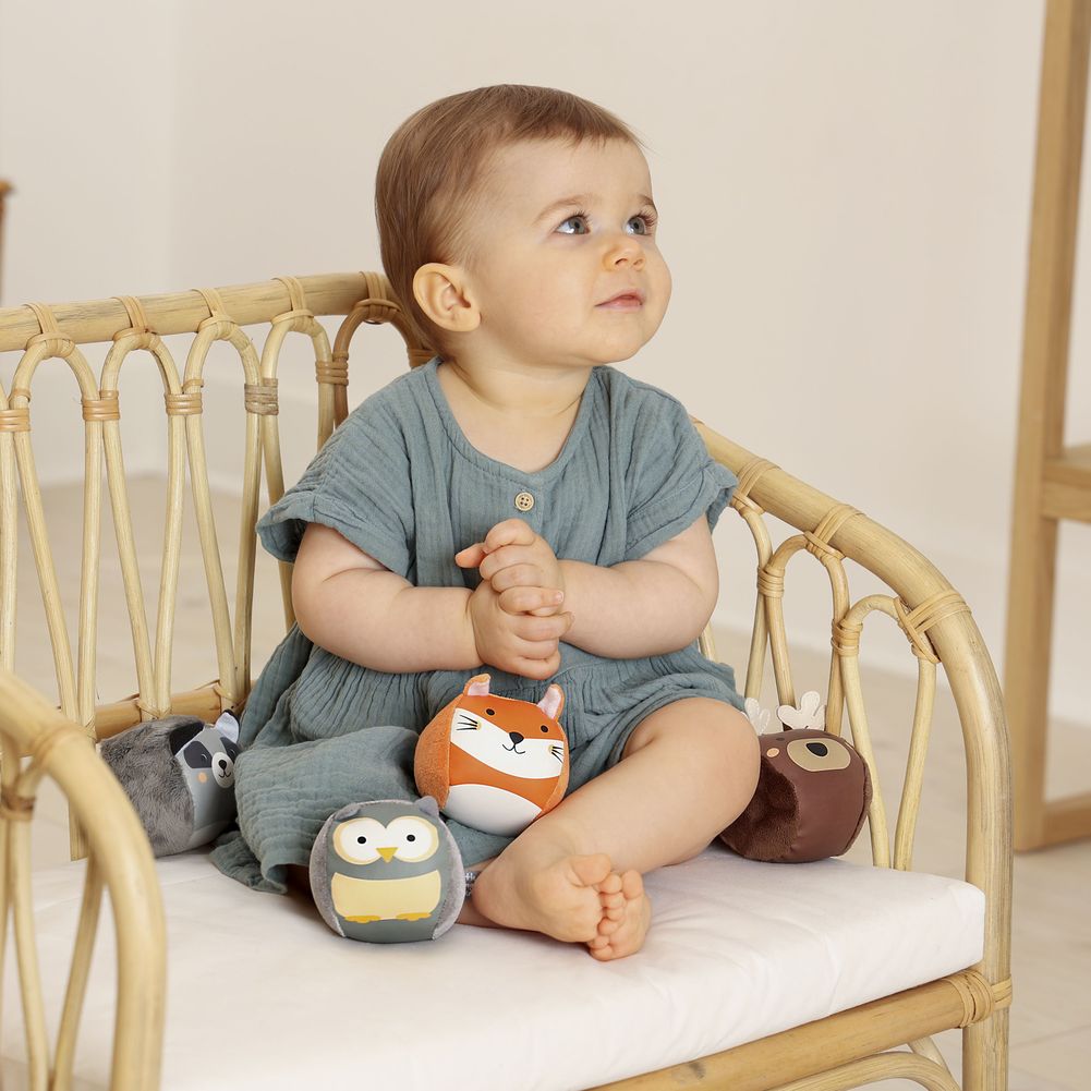 Little Big Friends 4-Piece Roly Poly Balls Set - Forest – Dear-Born Baby