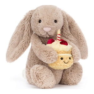 Jellycat Bashful Bunny Plush Toy - Beige Bunny Birthday Default Title