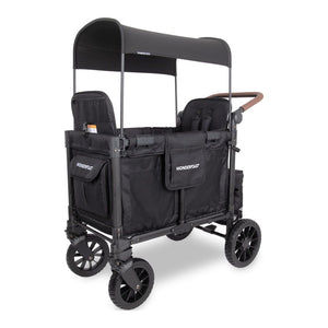 Wonderfold W2 Luxe Pro Double Stroller Wagon Jet Black