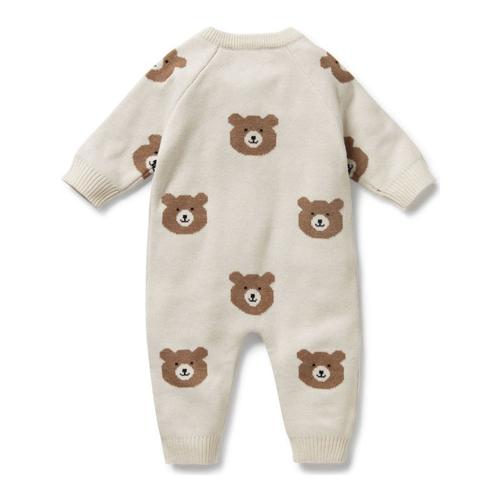 Wilson+Frenchy Organic Knitted Jacquard Growsuit