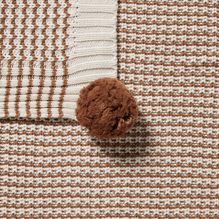 Wilson+Frenchy Organic Knitted Blanket - Cinnamon