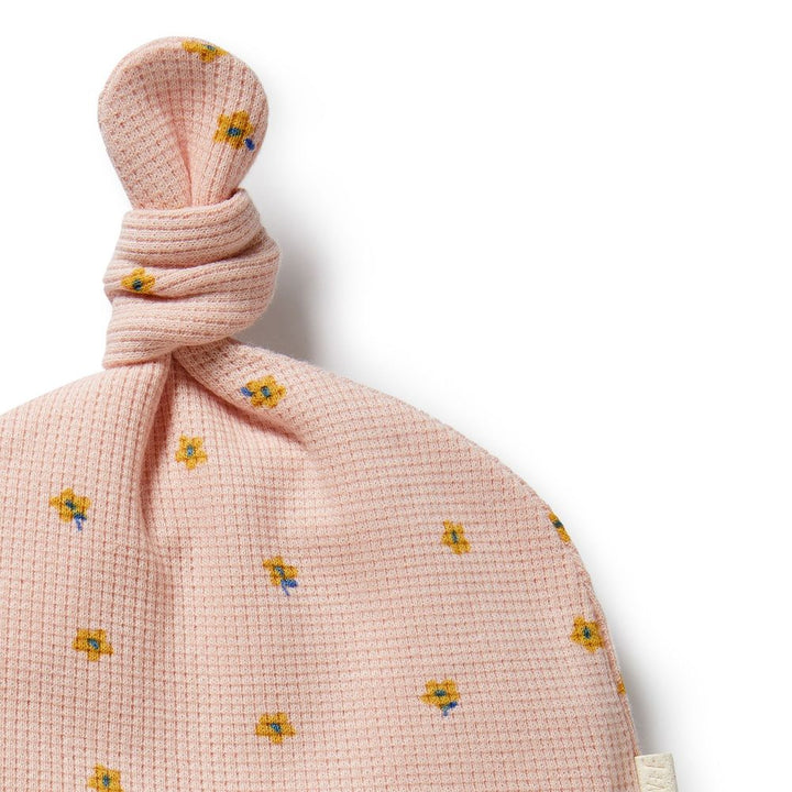 Wilson+Frenchy Organic Waffle Knot Hat - Little Fleur