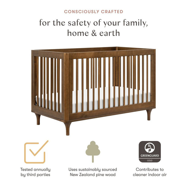 Babyletto Lolly 3-in-1 Convertible Crib with Toddler Bed Conversion Kit