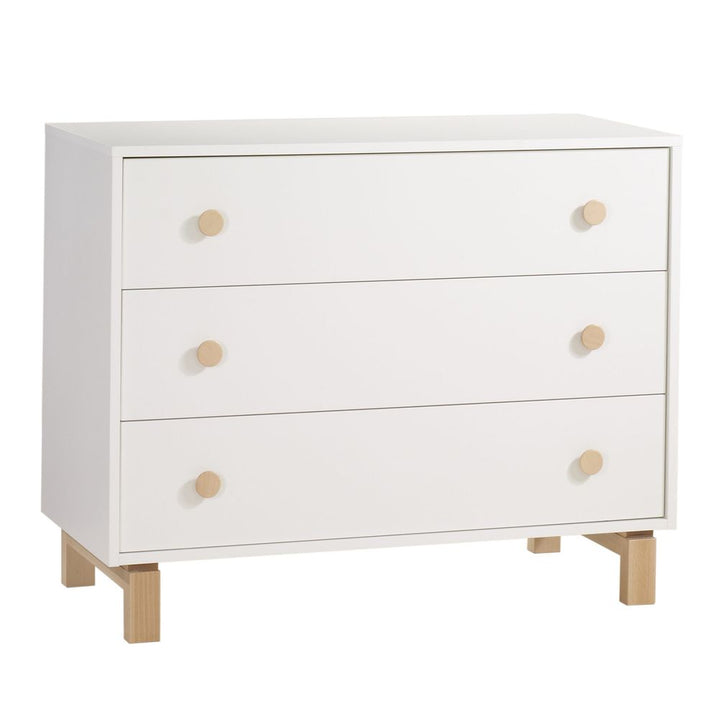 TULIP Bjorn Collection 3-Drawer Dresser White Natural