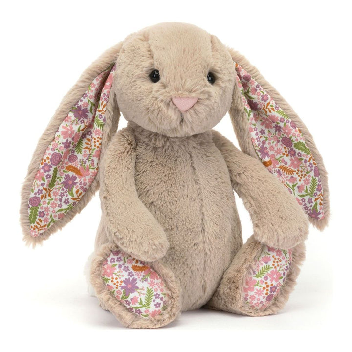 Jellycat Blossom Bunny Medium Plush Toy (12 inch) Petal Beige Bunny