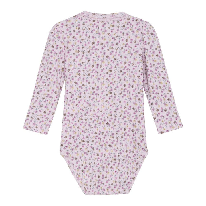 Minymo Long-Sleeve Rib Bodysuit - Tender Touch