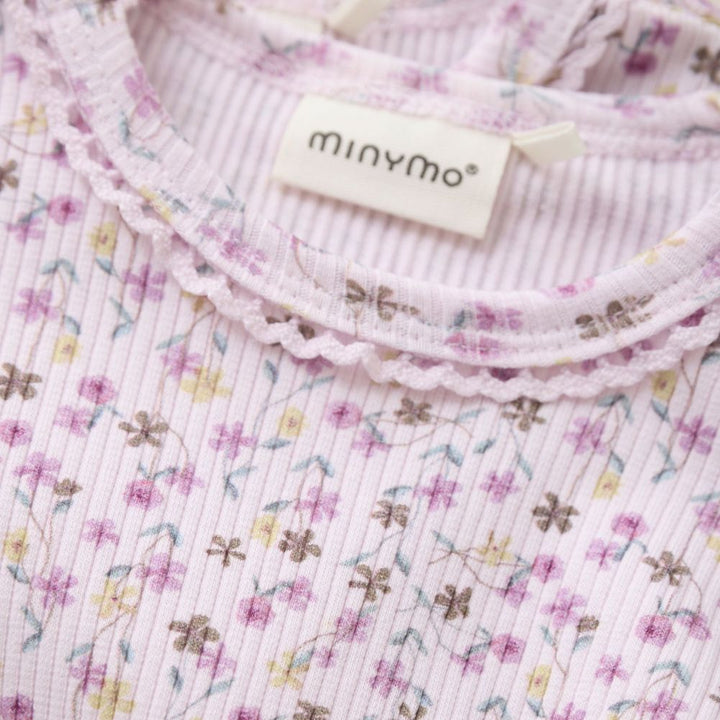 Minymo Long-Sleeve Rib Bodysuit - Tender Touch