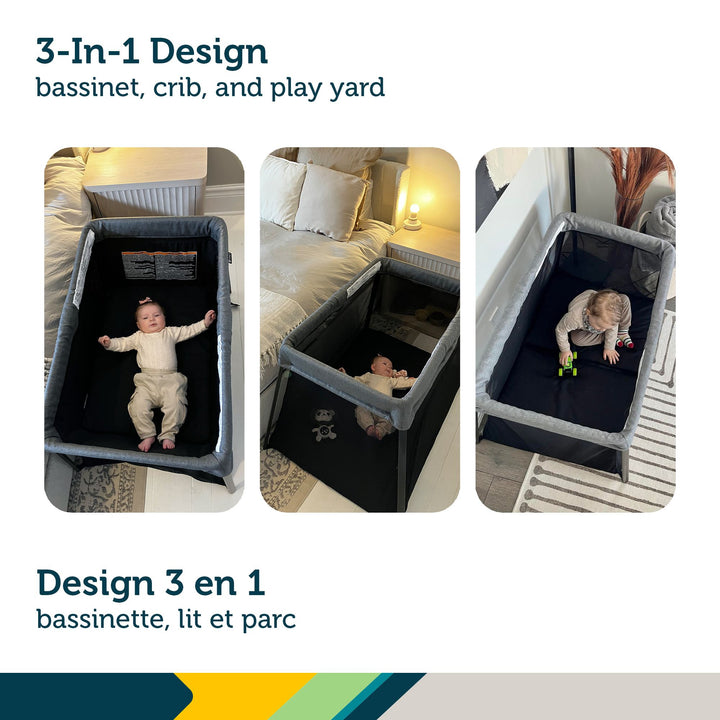 Safety 1st Dream & Go 3-in-1 Travel Playard - Grey Wolf