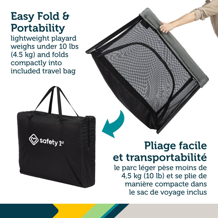 Safety 1st Dream & Go 3-in-1 Travel Playard - Grey Wolf
